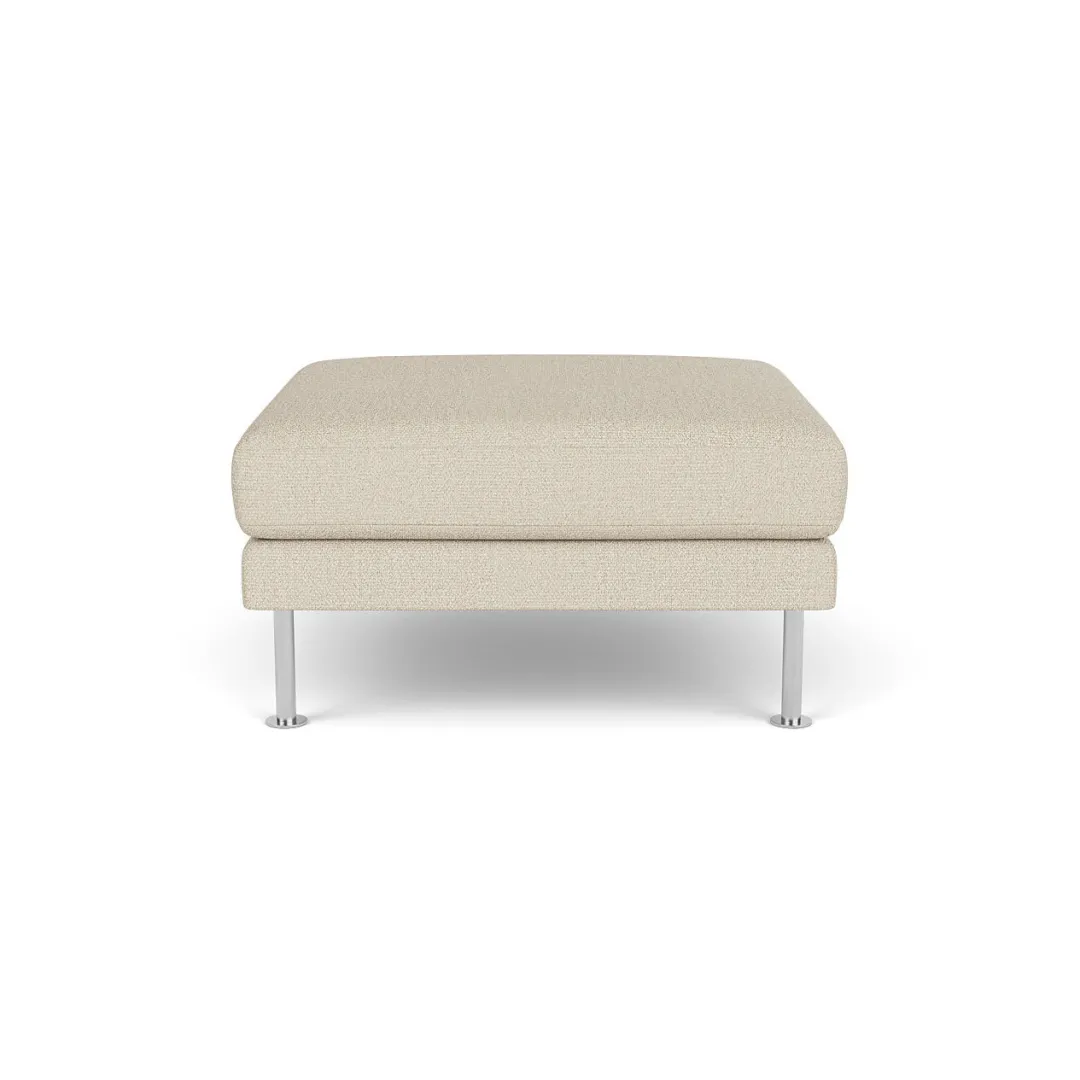 Unit10 L42 Firhøj - Puf - Stål - Beige (00)- 3 Personers Sofa|2,5 Personers Sofa