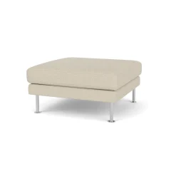 Unit10 L42 Firhøj - Puf - Stål - Beige (00)- 3 Personers Sofa|2,5 Personers Sofa