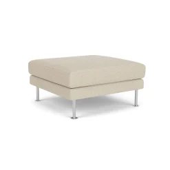 Unit10 L42 Firhøj - Puf - Stål - Beige (00)- 3 Personers Sofa|2,5 Personers Sofa