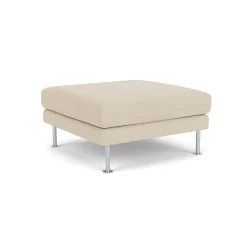 Unit10 L42 Firhøj - Puf - Stål - Beige (90)- 3 Personers Sofa|2,5 Personers Sofa