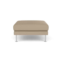 Unit10 L42 Firhøj - Puf - Stål - Beige (61252)- 3 Personers Sofa|2,5 Personers Sofa