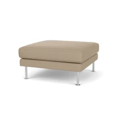 Unit10 L42 Firhøj - Puf - Stål - Beige (61252)- 3 Personers Sofa|2,5 Personers Sofa