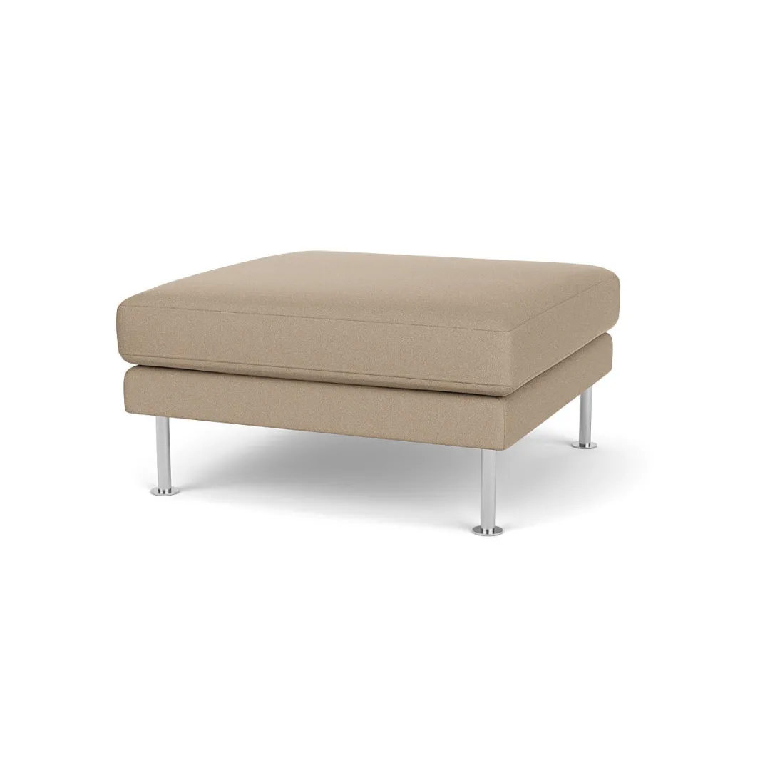 Unit10 L42 Firhøj - Puf - Stål - Beige (61252)- 3 Personers Sofa|2,5 Personers Sofa