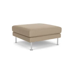 Unit10 L42 Firhøj - Puf - Stål - Beige (61252)- 3 Personers Sofa|2,5 Personers Sofa