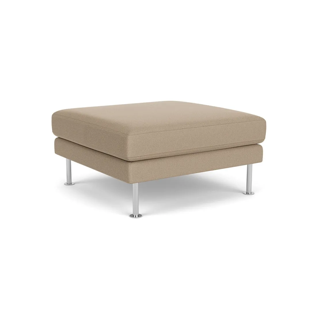 Unit10 L42 Firhøj - Puf - Stål - Beige (61252)- 3 Personers Sofa|2,5 Personers Sofa