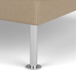 Unit10 L42 Firhøj - Puf - Stål - Beige (61252)- 3 Personers Sofa|2,5 Personers Sofa