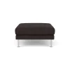 Unit10 L42 Firhøj - Puf - Stål - Black-Brown- 3 Personers Sofa|2,5 Personers Sofa