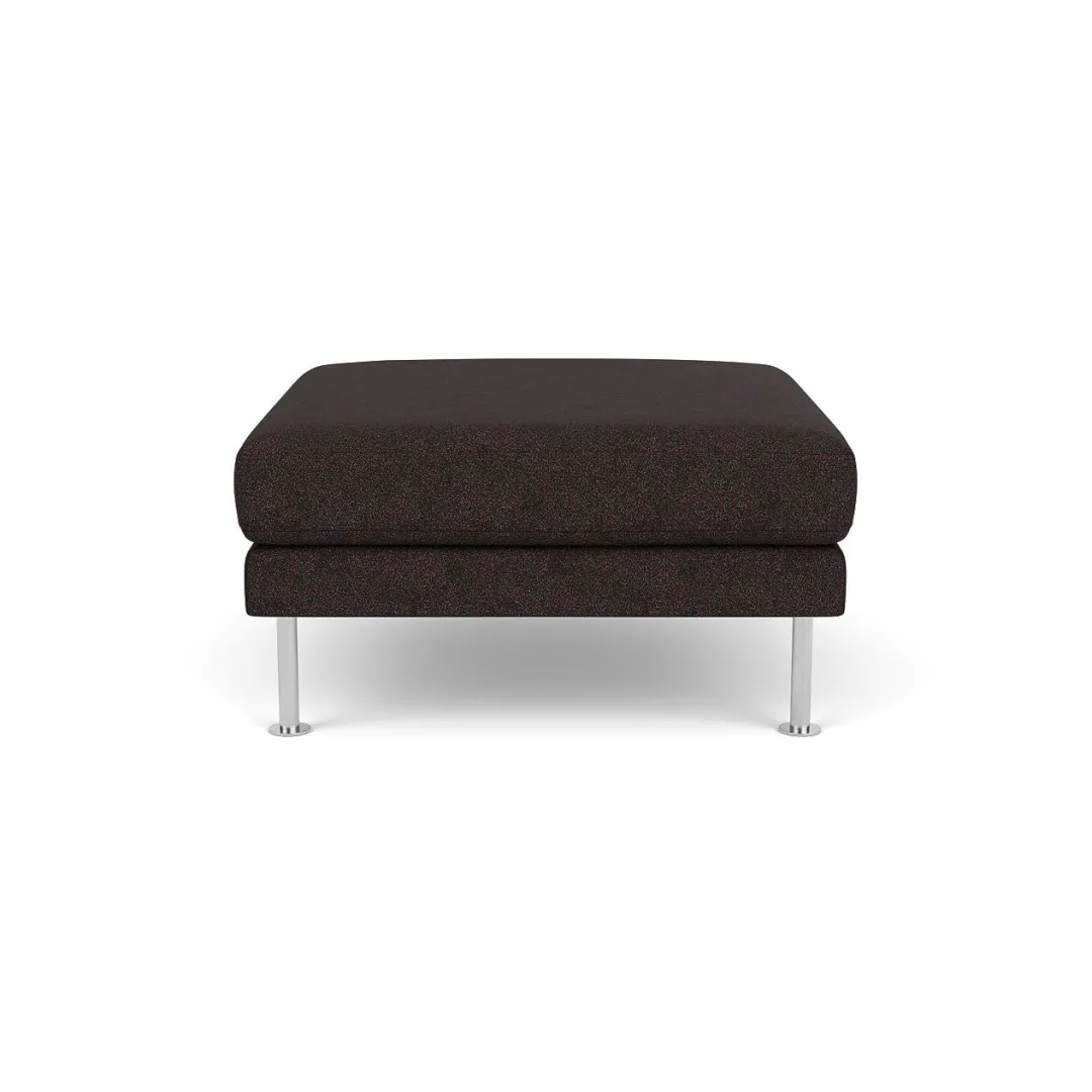 Unit10 L42 Firhøj - Puf - Stål - Black-Brown- 3 Personers Sofa|2,5 Personers Sofa