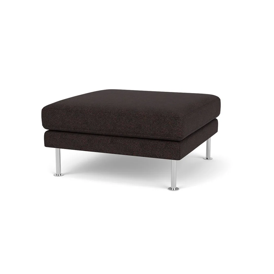 Unit10 L42 Firhøj - Puf - Stål - Black-Brown- 3 Personers Sofa|2,5 Personers Sofa