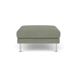 Unit10 L42 Firhøj - Puf - Stål - Green-Melange (56)- 3 Personers Sofa|2,5 Personers Sofa