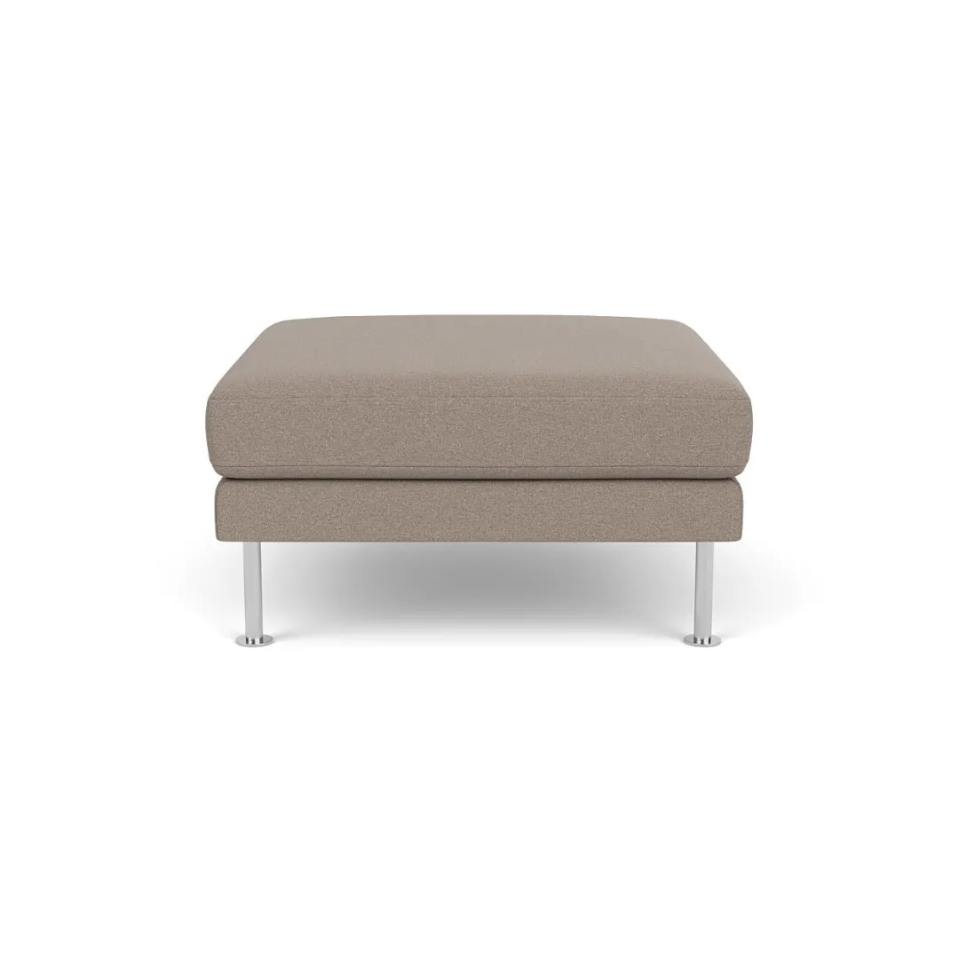 Unit10 L42 Firhøj - Puf - Stål - Stone (181)- 3 Personers Sofa|2,5 Personers Sofa
