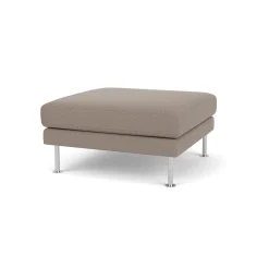 Unit10 L42 Firhøj - Puf - Stål - Stone (181)- 3 Personers Sofa|2,5 Personers Sofa
