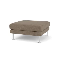 Unit10 L42 Firhøj - Puf - Stål - Taupe (233)- 3 Personers Sofa|2,5 Personers Sofa