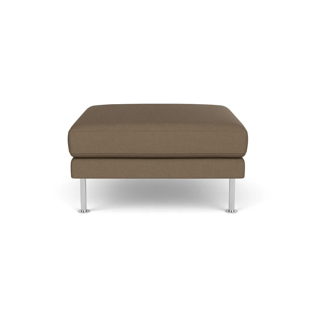 Unit10 L42 Firhøj - Puf - Stål - Taupe (61230)- 3 Personers Sofa|2,5 Personers Sofa