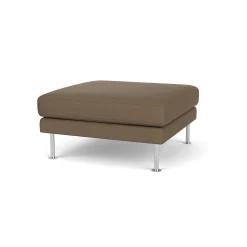 Unit10 L42 Firhøj - Puf - Stål - Taupe (61230)- 3 Personers Sofa|2,5 Personers Sofa