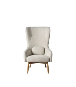 Foersom & Hiort-Lorenzen L35 Gesja - Øreklapstol - Eg - Beige- Lænestole