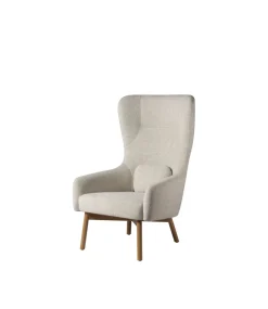 Foersom & Hiort-Lorenzen L35 Gesja - Øreklapstol - Eg - Beige- Lænestole