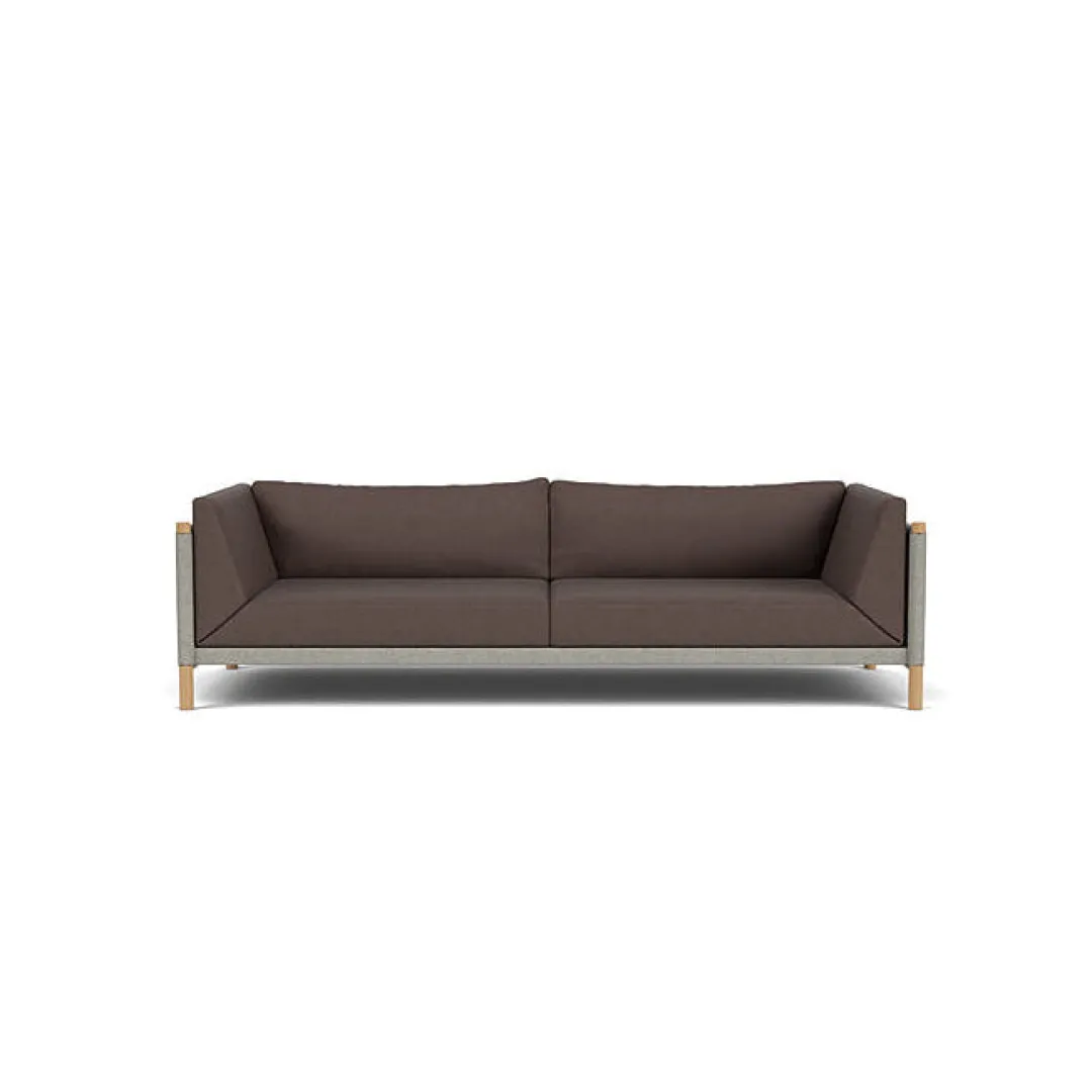 Karnov & Mahler L48 Moesgaard - 3 pers. sofa - Light Brown/Black- 3 Personers Sofa