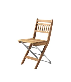Thomas E. Alken M23 Lilleø - Altanstol - Stål - Teak- Havestole