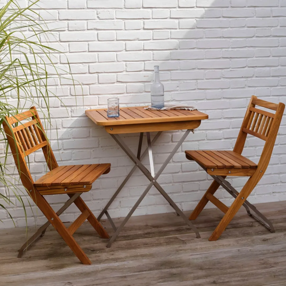 Thomas E. Alken M23 Lilleø - Altanstol - Stål - Teak- Havestole