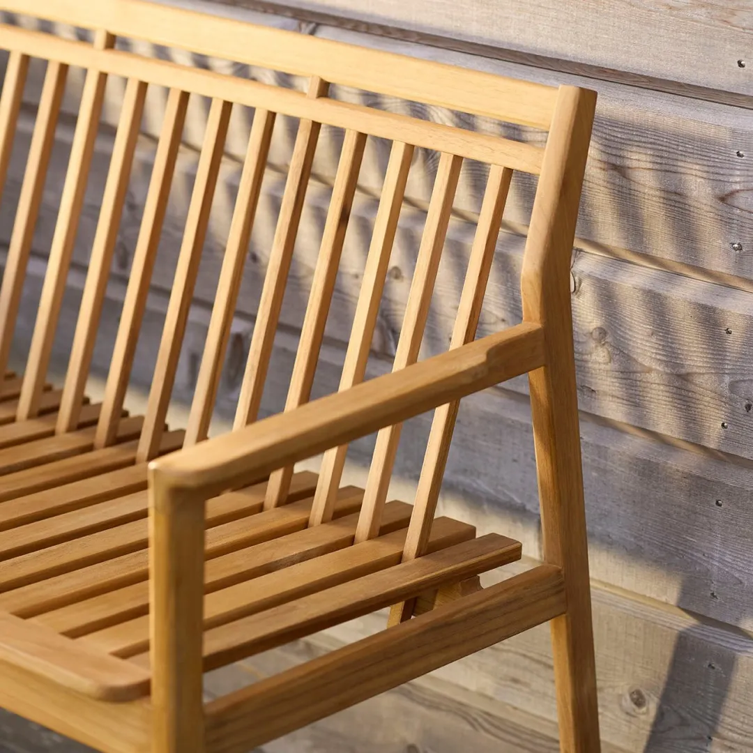 Thomas E. Alken M12 Sammen - 2 pers. havebænk med ryglæn - Teak- Havebænke
