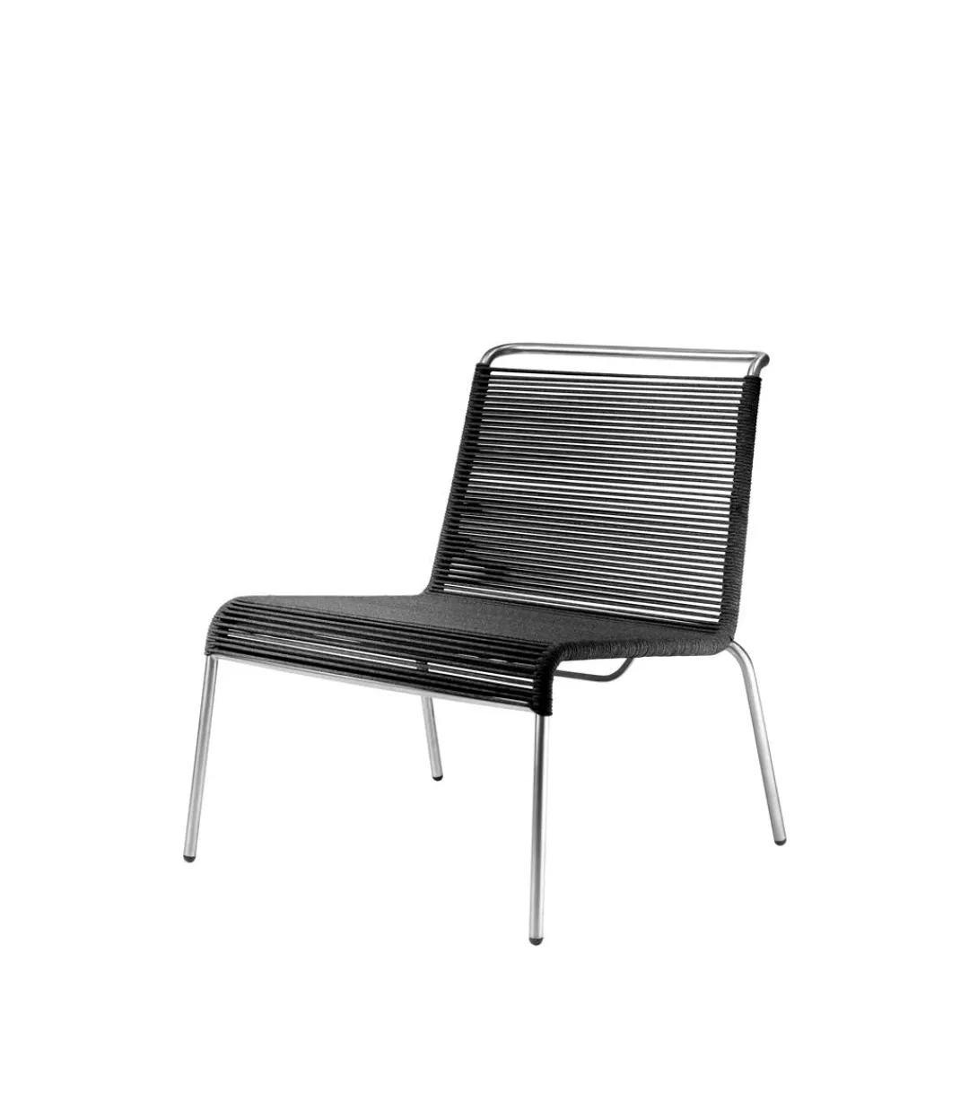 Salto & Sigsgaard M20L Teglgaard - Loungesnorestol - Sort- Lounge Møbler