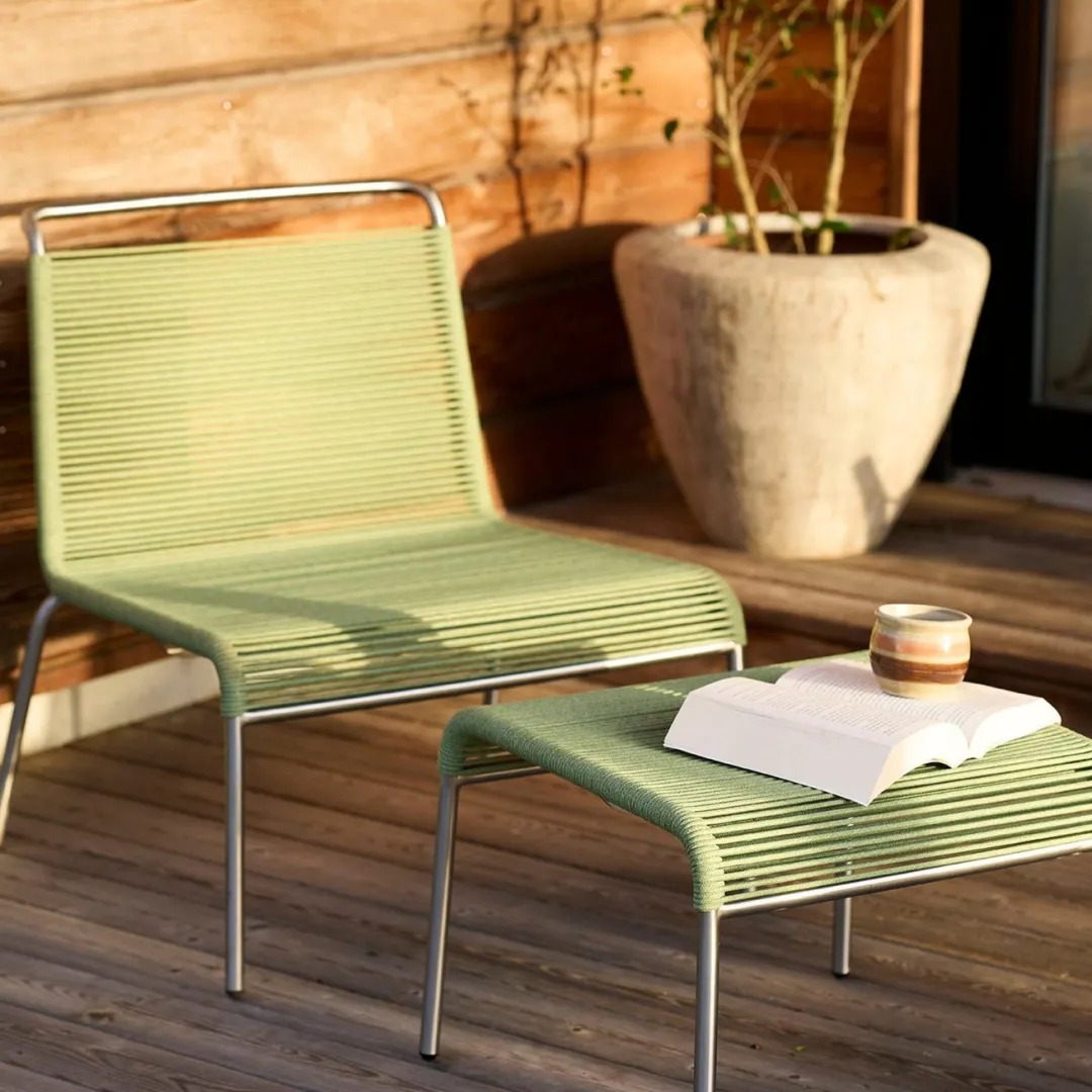 Salto & Sigsgaard M20L Teglgaard - Loungesnorestol - Grøn- Lounge Møbler