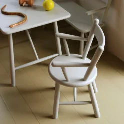Børge Mogensen P9 - Børnestol - Bøg - Blue Grey-Børn Børnemøbler