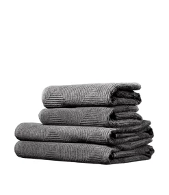 Gitte Lægård R33 Kirkeby - Håndklædepakke - Granite Gray - 4 st- Håndklæder