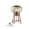 Philip Bro & Dögg Gudmundsdottir U4 Hiti - Bordlampe - Valnød - Røgfarvet glas- Bordlamper