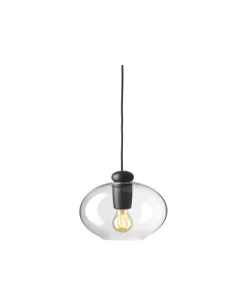 Philip Bro U2 Hiti - Pendel - Eg - Sort - Klart glas- Pendler